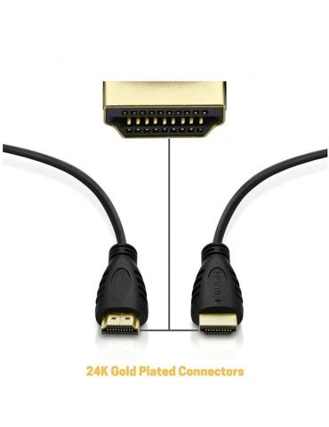 Techly ICOC HDMI2-4-060 cablu HDMI 6 m HDMI Tip A (Standard) Negru