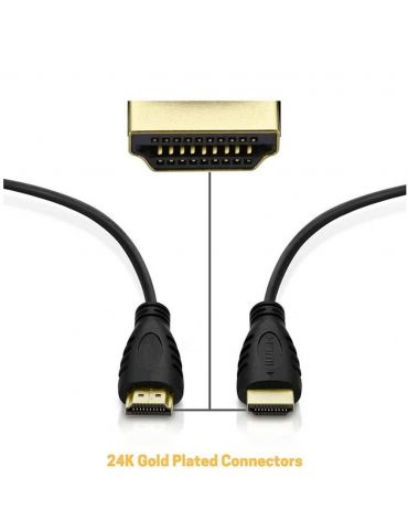 Techly 025923 cablu HDMI 3 m HDMI Tip A (Standard) Negru