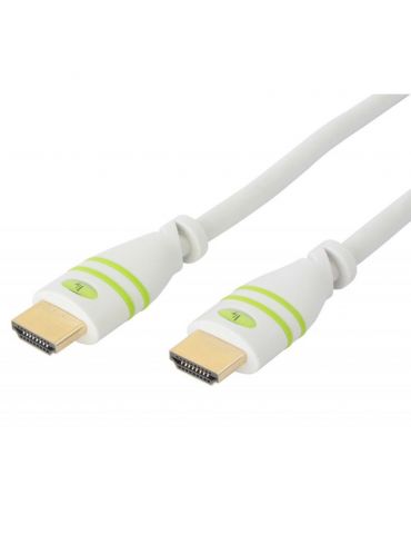 Techly 1.0m HDMI M M cablu HDMI 1 m HDMI Tip A (Standard) Alb - Tik.ro