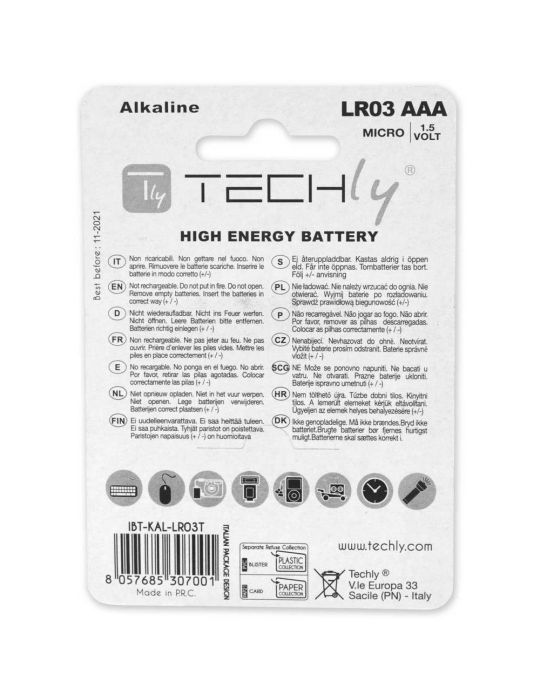 Techly LR03 AAA 1.5V Baterie de unică folosință Alcalină