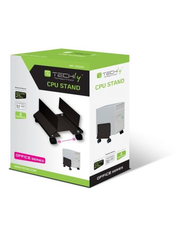 Techly ICA-CS 34 cărucioare și standuri pentru multimedia Negru PC-ul Raft pe roți multimedia