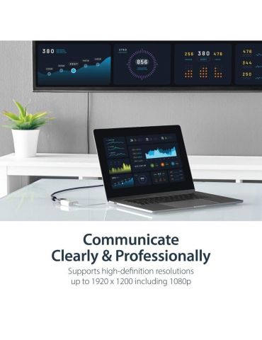 Techly IADAP USB31-VGA adaptor grafic USB Alb