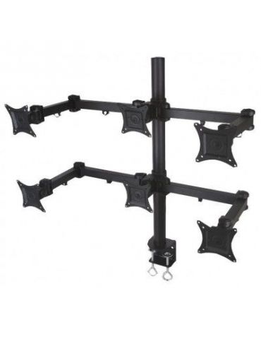 Techly 303362 sistem montare monitor stand 50,8 cm (20") Negru Birou - Tik.ro