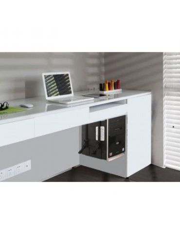 Techly 102239 suport pentru unitate centrală Suport unitate CPU montat pe birou Negru