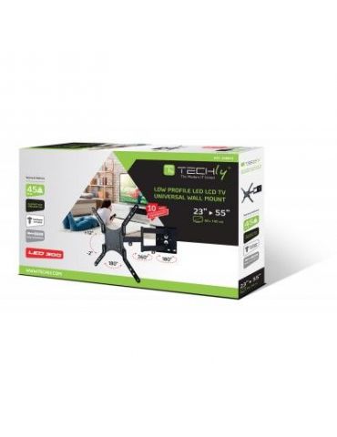 Techly 308893 sistem montare TV 139,7 cm (55") Negru