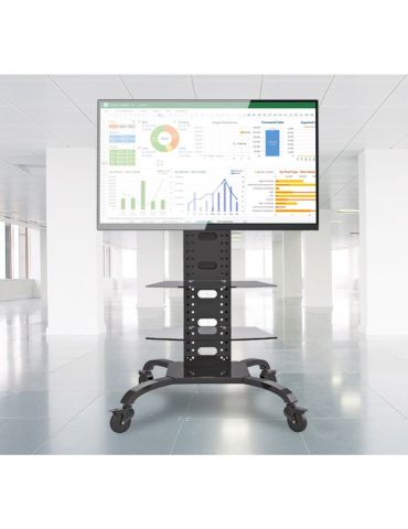 Techly ICA-TR8 sistem montare consolă media 177,8 cm (70") Negru