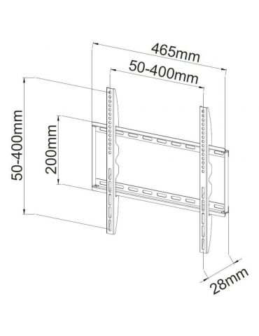 Techly ICA-PLB 162M sistem montare TV 139,7 cm (55") Negru