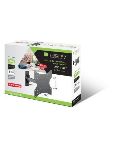 Techly ICA-LCD 2901E sistem montare TV 106,7 cm (42") Negru