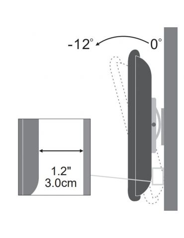 Techly ICA-LCD-900 76,2 cm (30") Negru