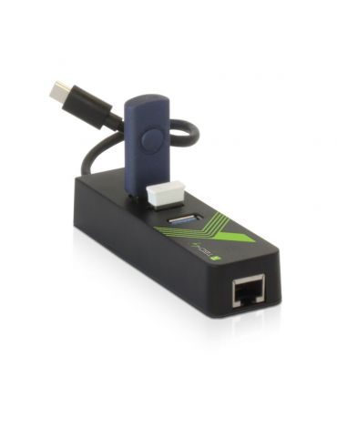 Techly IDATA USB-ETGIGA-3C2 stații de andocare și replicatoare de porturi pentru calculatoare portabile USB 3.2 Gen 1 (3.1 Gen