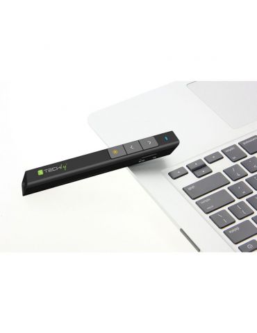 Techly ITC-LASER26 prezentatori wireless RF Negru