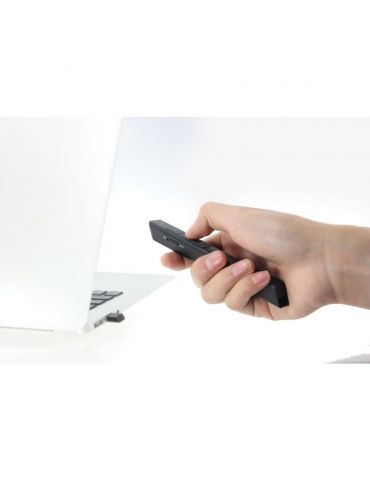 Techly ITC-LASER26 prezentatori wireless RF Negru