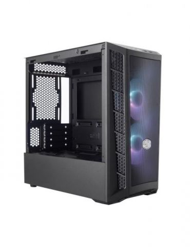 Carcasa cooler master mini tower matx masterbox mb311l fara sursa sticla securizata 2 x fan usb 3.0 x 2 jack 3.5mm x 2 add rgb f