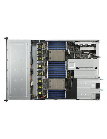 ASUS RS700A-E9-RS12V2 Socket SP3 Cabinet metalic (1U) Negru, Gri