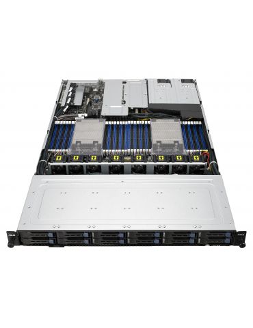 ASUS RS700A-E9-RS12V2 Socket SP3 Cabinet metalic (1U) Negru, Gri