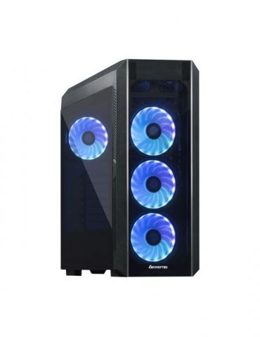Carcasa chieftec middle tower atx scorpion 3 fara sursa sticla securizata 4 x fan usb 2.0 x 1 usb 3.0 x 2 jack 3.5mm x 2 mesh fa