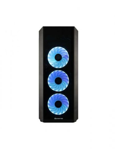 Carcasa chieftec middle tower atx scorpion 3 fara sursa sticla securizata 4 x fan usb 2.0 x 1 usb 3.0 x 2 jack 3.5mm x 2 mesh fa