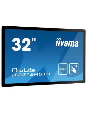 iiyama ProLite TF3215MC-B2 monitoare LCD 80 cm (31.5") 1920 x 1080 Pixel Full HD LED Ecran tactil Chioșc Negru