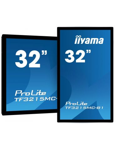 iiyama ProLite TF3215MC-B2 monitoare LCD 80 cm (31.5") 1920 x 1080 Pixel Full HD LED Ecran tactil Chioșc Negru