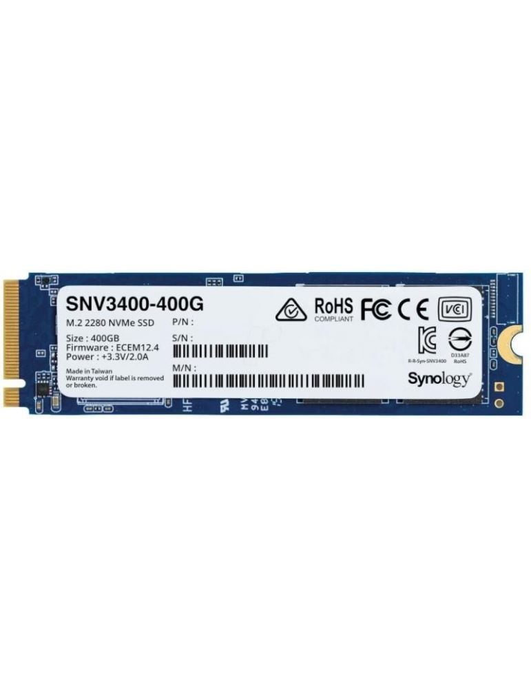 Ssd synology snv3400 400gb pci express 3.0 x4 m.2 2280 snv3400-400g