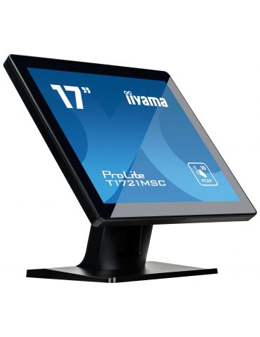 iiyama ProLite T1721MSC-B2 monitoare LCD 43,2 cm (17") 1280 x 1024 Pixel SXGA LED Ecran tactil Platou de masă Negru
