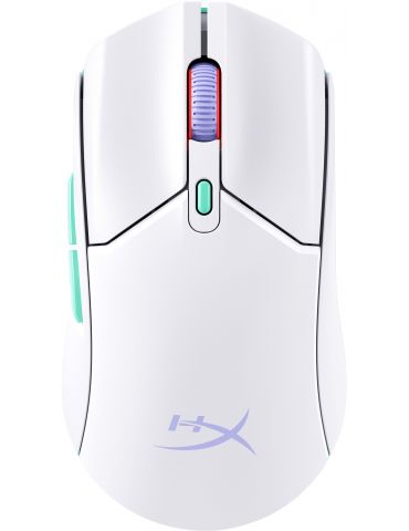 HP HyperX Pulsefire Haste 2 Core Wls - Gaming Mouse (Wht Grn Pur) mouse-uri - Tik.ro