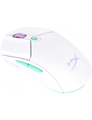 HP HyperX Pulsefire Haste 2 Core Wls - Gaming Mouse (Wht Grn Pur) mouse-uri