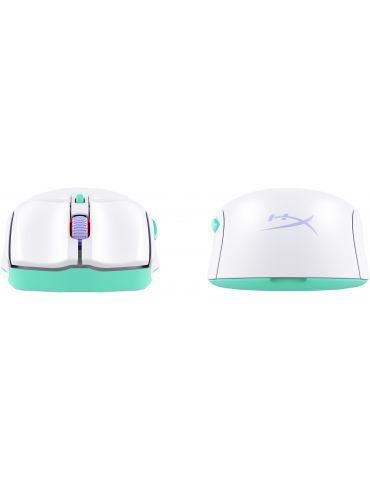 HP HyperX Pulsefire Haste 2 Core Wls - Gaming Mouse (Wht Grn Pur) mouse-uri
