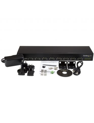 StarTech.com ICUSB23208FD hub-uri de interfață USB 2.0 Negru