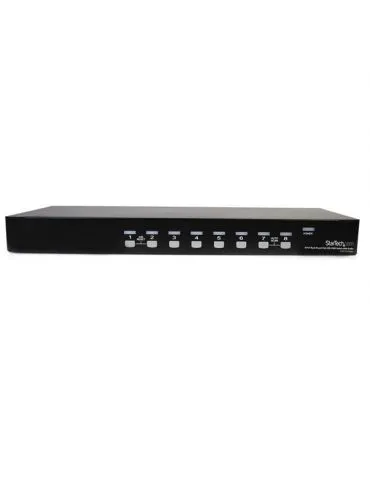 StarTech.com SV831DUSBAU switch-uri pentru tastatură, mouse și monitor (KVM) Raft pentru montat echipamente Negru