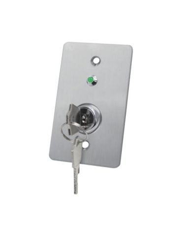 Buton de iesire cu cheie montaj ingropat inox led