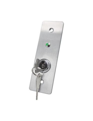 Buton de iesire cu cheie montaj ingropat inox led