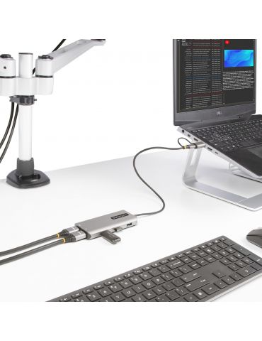 StarTech.com 167B-USBC-MULTIPORT stații de andocare și replicatoare de porturi pentru calculatoare portabile Prin cablu USB 3.2