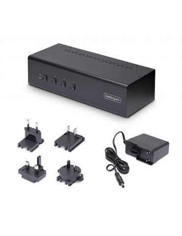 StarTech.com P4DD46A2-KVM-SWITCH switch-uri pentru tastatură, mouse și monitor (KVM) Negru