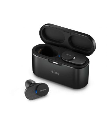 Philips T1BK 00 cască audio & cască cu microfon Căști True Wireless Stereo (TWS) În ureche Apeluri Muzică USB tip-C Bluetooth