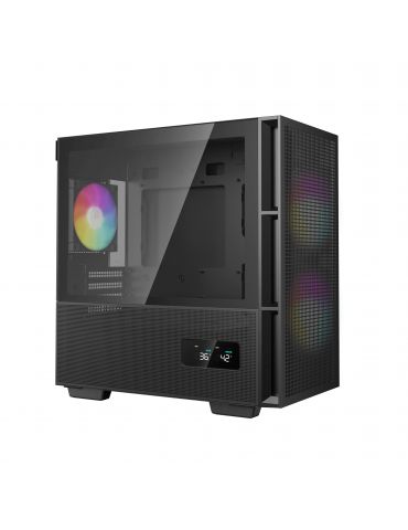 DeepCool CH360 DIGITAL Micro Tower Negru