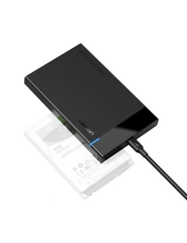 Ugreen 50743 carcasă disc memorie Carcasă HDD Negru 2.5" - Tik.ro