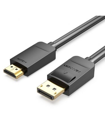 Vention HADBH adaptor pentru cabluri video 2 m DisplayPort HDMI Negru