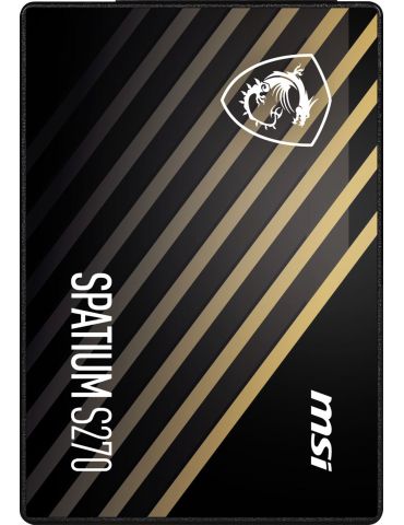 MSI SPATIUM S270 SATA 2.5 480GB unități SSD 2.5" 480 Giga Bites ATA III Serial 3D NAND