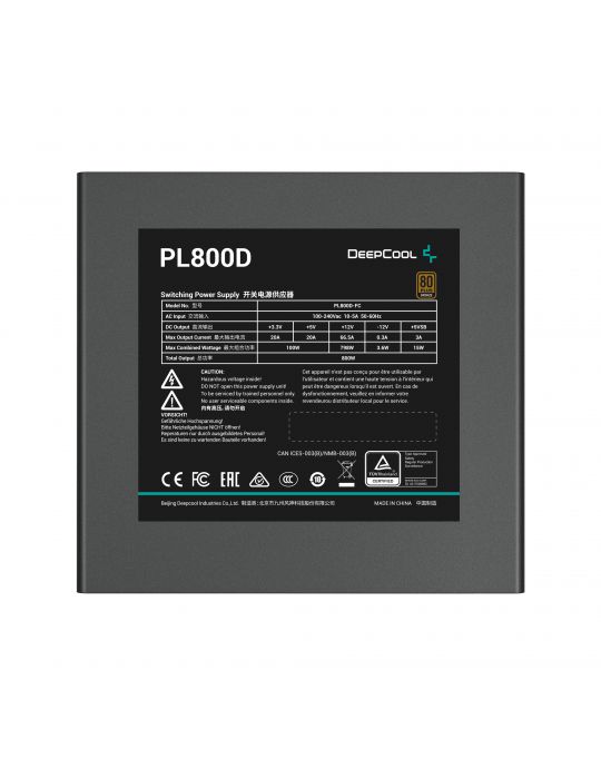DeepCool PL800D unități de alimentare cu curent 800 W 20+4 pin ATX ATX Negru