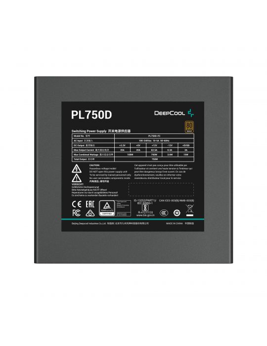 DeepCool PL750D unități de alimentare cu curent 750 W 20+4 pin ATX ATX Negru
