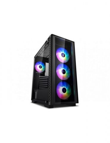 Carcasa deep cool middle tower e-atx matrexx 50 add-rgb 4f fara sursa sticla securizata 4 x fan usb 2.0 x 2 usb 3.0 x 1 jack 3.5
