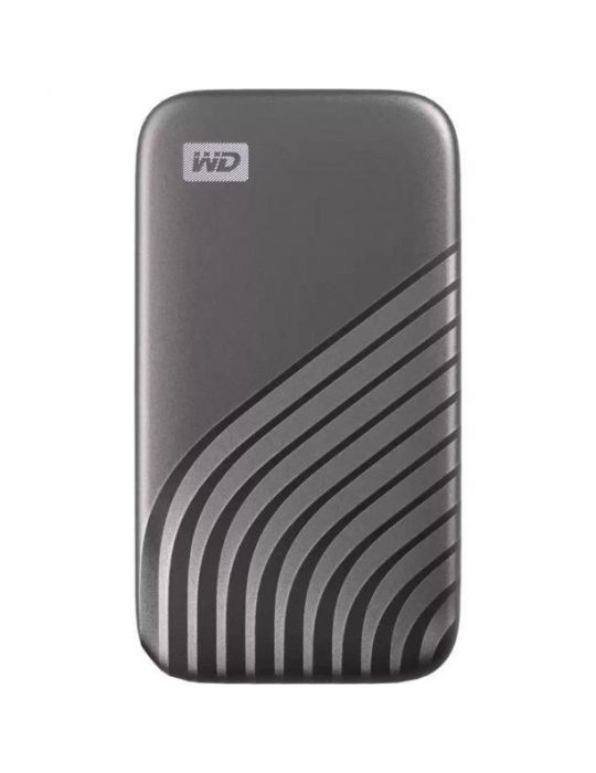 Wd ext ssd 4tb usb 3.2 my passport gray wdbagf0040bgy-wesn (include tv 0.18lei) Wd - 1