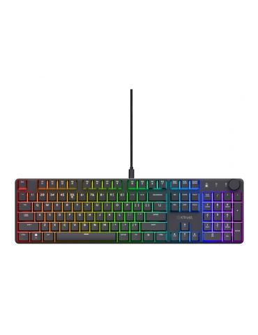 Trust GXT 866 TORIX tastaturi Gaming USB QWERTY US Internațional Negru - Tik.ro