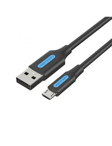 Vention COLBI cabluri USB 3 m USB 2.0 USB A Micro-USB B Negru, Argint - Tik.ro