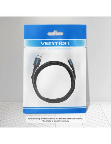 Vention COLBI cabluri USB 3 m USB 2.0 USB A Micro-USB B Negru, Argint