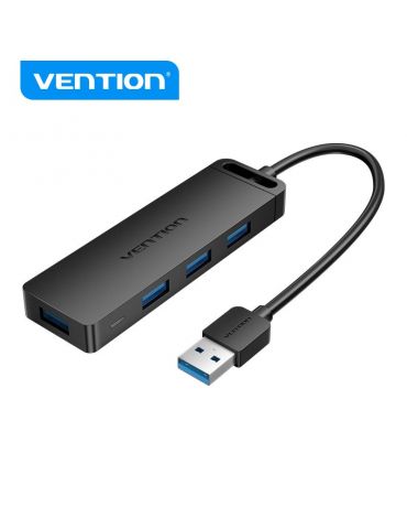 Vention CHLBD hub-uri de interfață USB 3.2 Gen 1 (3.1 Gen 1) Type-A 5000 Mbit s Negru