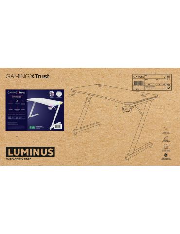 Trust GXT 709W LUMINUS Alb