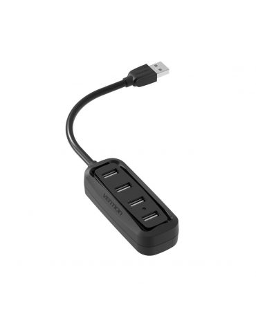Vention VAS-J43-B100 hub-uri de interfață USB 2.0 480 Mbit s Negru - Tik.ro