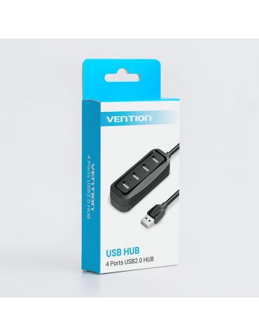 Vention VAS-J43-B050 hub-uri de interfață USB 2.0 480 Mbit s Negru